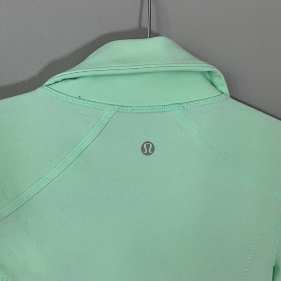 Lululemon‎ Asana Jacket Fresh Teal / Mini Hyper Stripe Fresh Teal - Picture 7 of 12